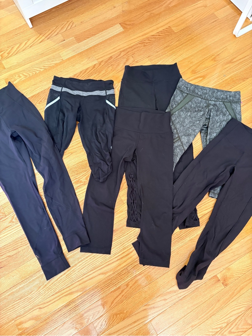 lululemon athletica Black & Gray Women's Legging Bundle Six Pairs